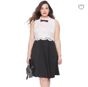 Eloquii Lace Fit and Flare Dress